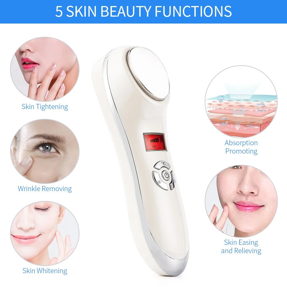 Care Cryotherapy Calm Skin Shrink Pores Warm Heating Relax Skin Lifting Device