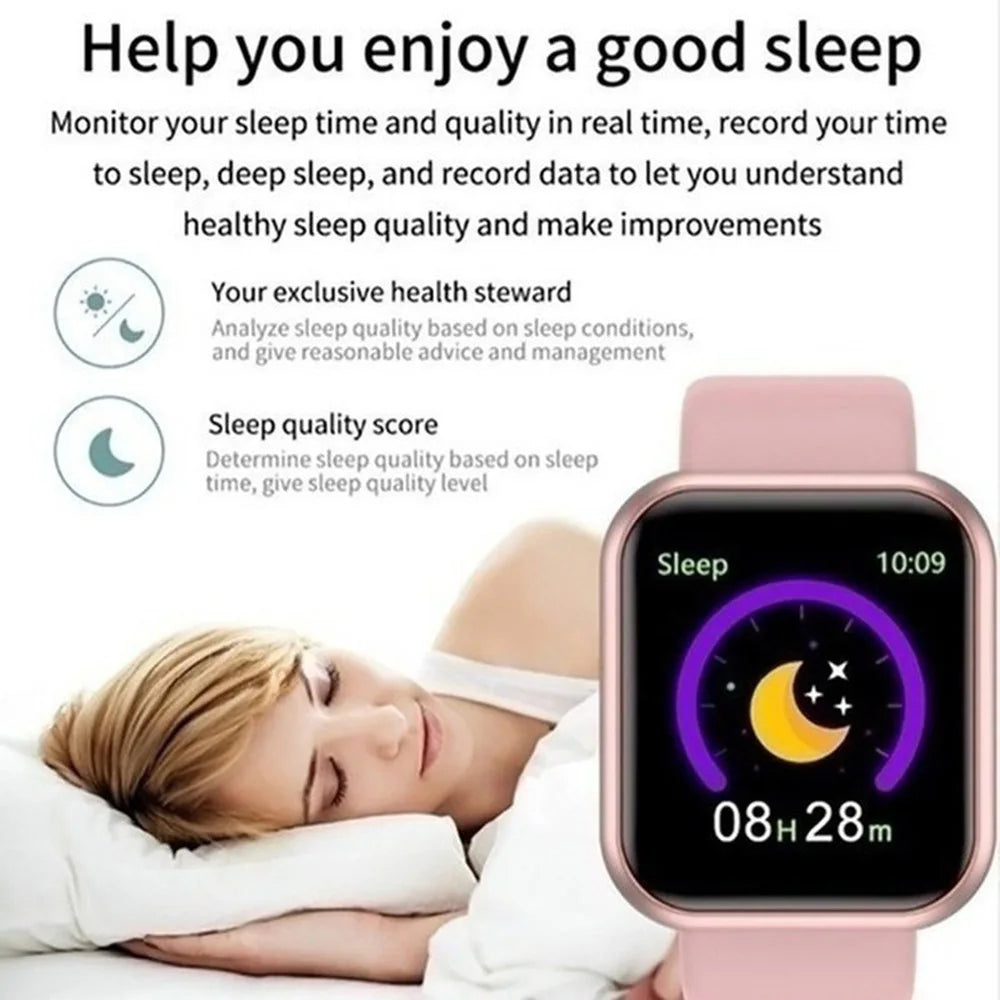 Smart Watch Men Women Bluetooth Connected Phone Music Fitness Sports Bracelet Sleep Monitor