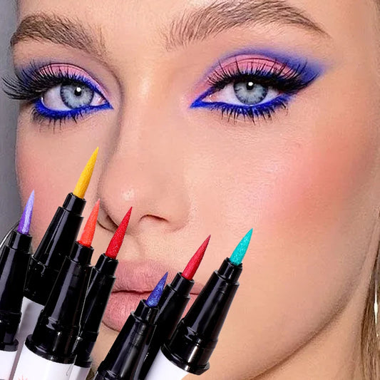 Colorful Liquid Eyeliner Pencil Waterproof Blue Red Black White Eye Liner Pen Long Lasting Quickily Drying Eyes Makeup Cosmetics