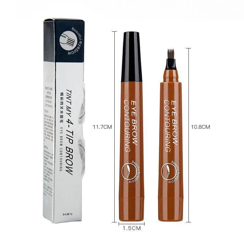 5 Colors Microblading Eyebrow Pen Waterproof Liquid Eyebrow Pencil Long Lasting Eyebrow  Pen 4 oints eyebrow pen Cosmetics