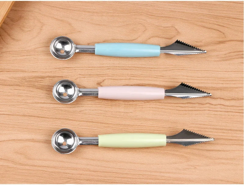 Stainless Steel Windmill Watermelon Cutter Artifact Salad Fruit Slicer Cutter Tool Watermelon Digger Kitchen Accessories Gadgets