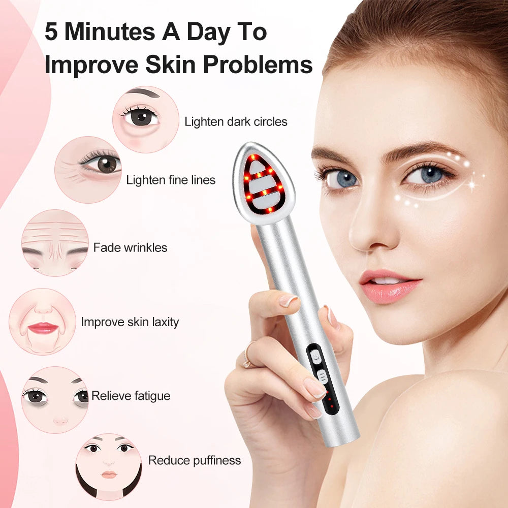 7-Color LED Eye Beauty Device Micro-current Facial