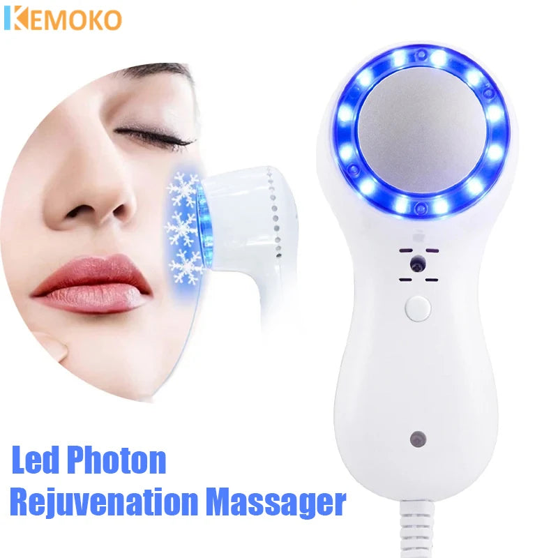 USB Ice Healing Beauty Machine Led Photon Rejuvenation Massager